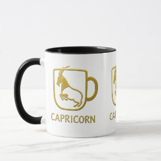 Capricorn Golden Zodiac Mug |