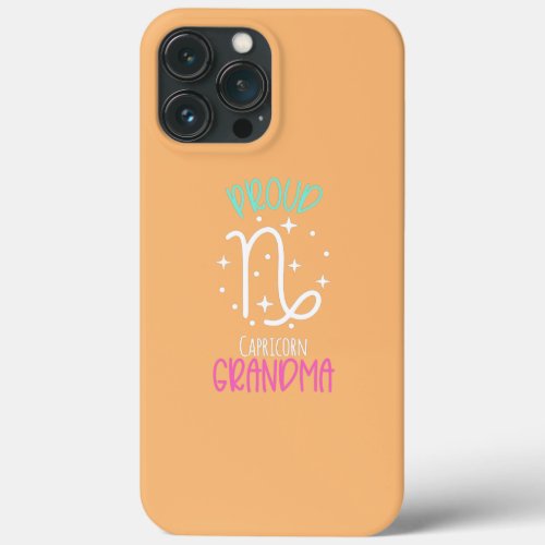 Capricorn Grandma Proud Grandma Zodiac Symbol New iPhone 13 Pro Max Case