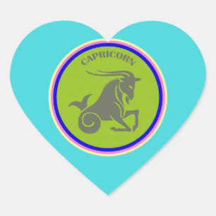 Capricorn Heart Sticker