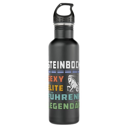 Capricorn Horoscope Zodiac Sign Astrology Capricor Stainless Steel Water Bottle