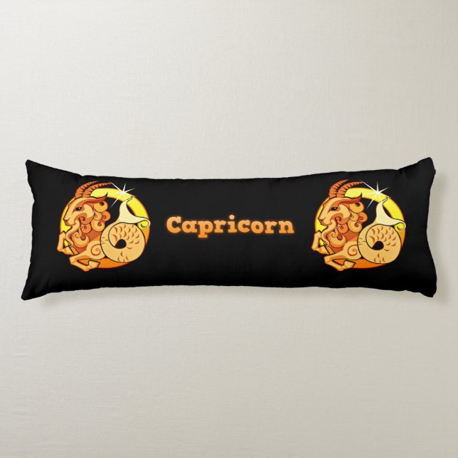 Capricorn illustration body pillow (Front)