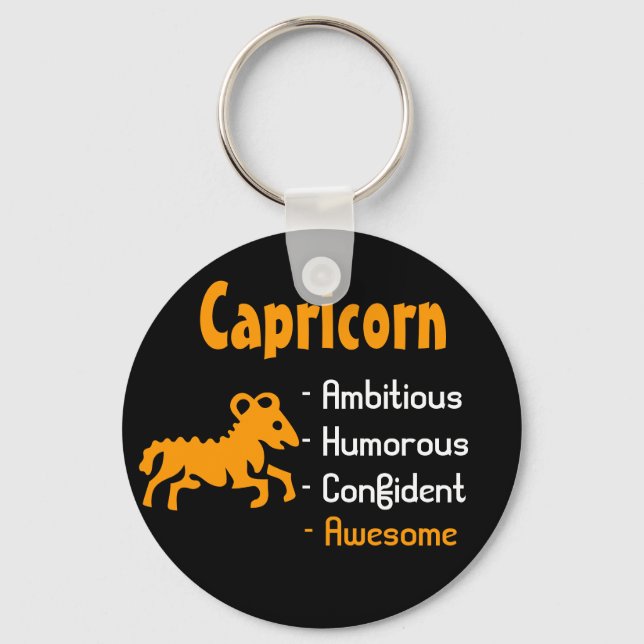 Capricorn Keychain (Front)