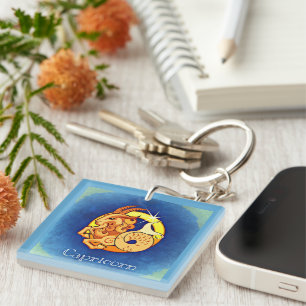 Capricorn Keychain