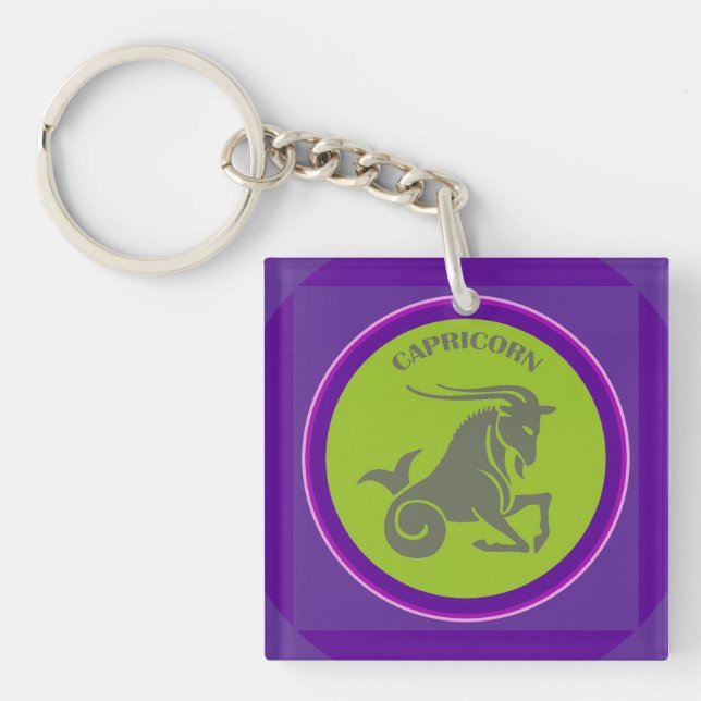 Capricorn Keychain (Front)