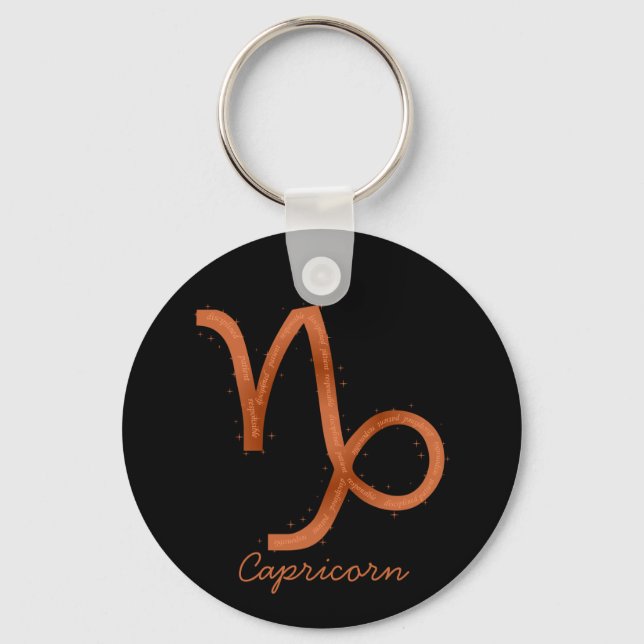 Capricorn Keychain (Front)