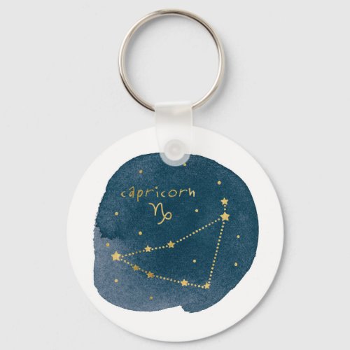 Capricorn Keychain