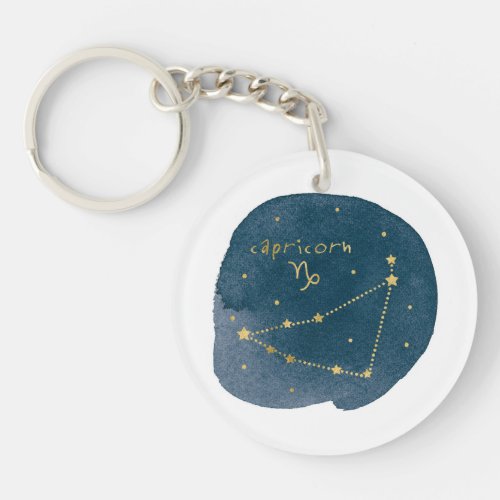 Capricorn Keychain