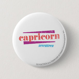 Capricorn Lt. Pink Pinback Button