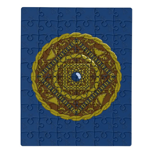 Capricorn Mandala Acrylic Puzzle (Puzzle Vertical)
