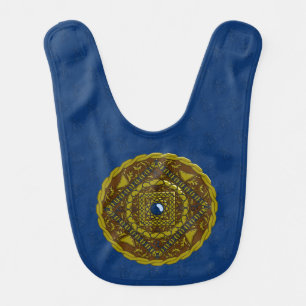 Capricorn Mandala Baby Bib