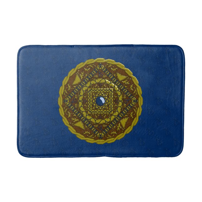 Capricorn Mandala Bath Mat (Front)