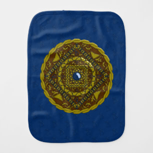 Capricorn Mandala Burp Cloth