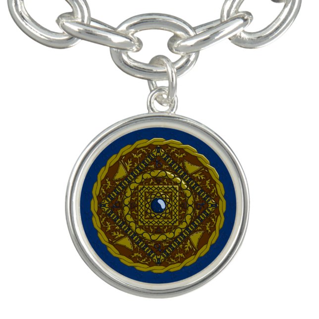 Capricorn Mandala Charm Bracelet (Design)
