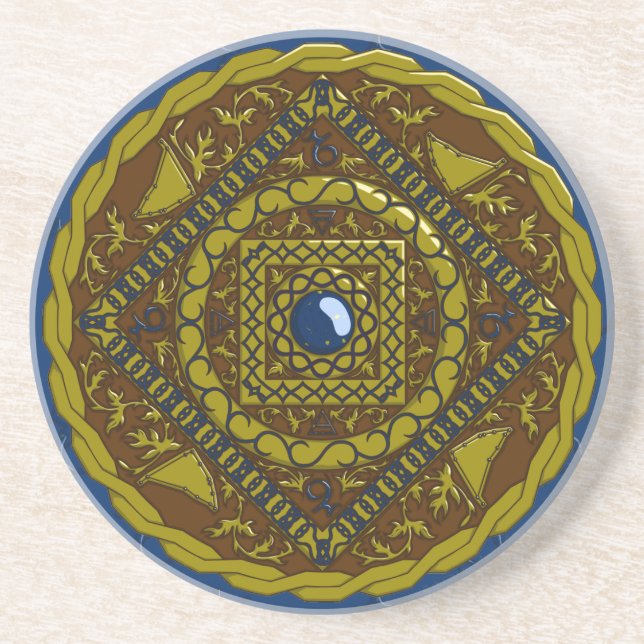 Capricorn Mandala Coaster (Front)