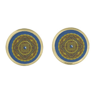 Capricorn Mandala Cuff Links