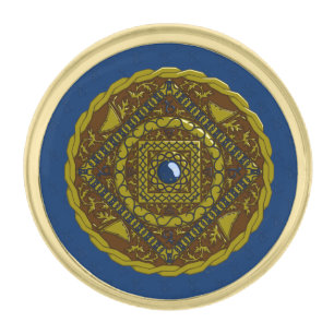 Capricorn Mandala Lapel Pin