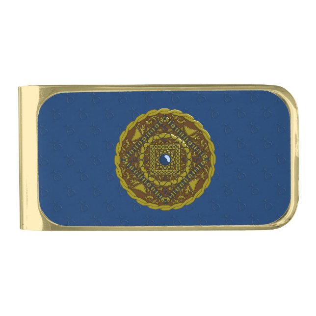 Capricorn Mandala Money Clip (Front)