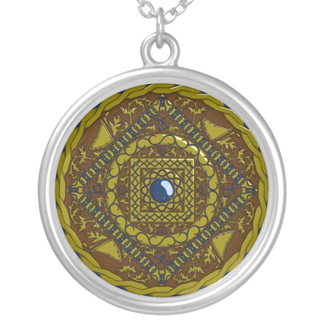 Capricorn Mandala Necklace (Front)