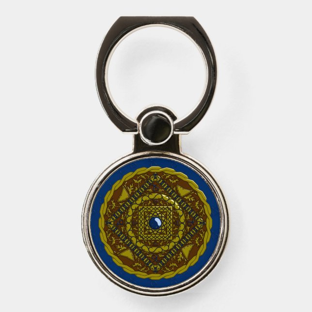 Capricorn Mandala Phone Ring (Front)