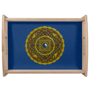 Capricorn Mandala Serving Tray