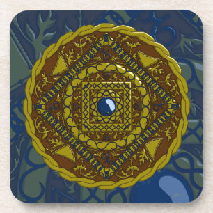 Capricorn Mandala Square Coaster