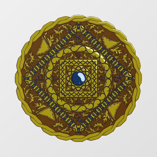 Capricorn Mandala Wall Decal (Front)