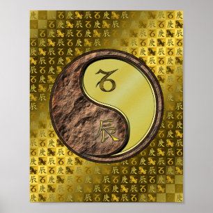 Capricorn & Metal Dragon Poster