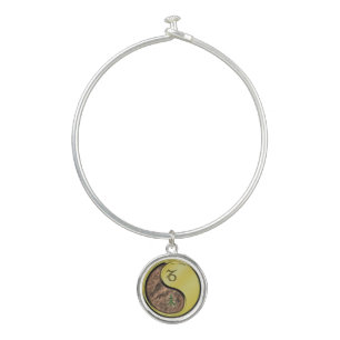 Capricorn & Metal Goat Bangle Bracelet
