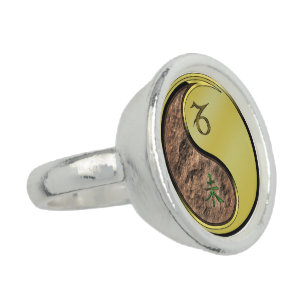 Capricorn & Metal Goat Ring