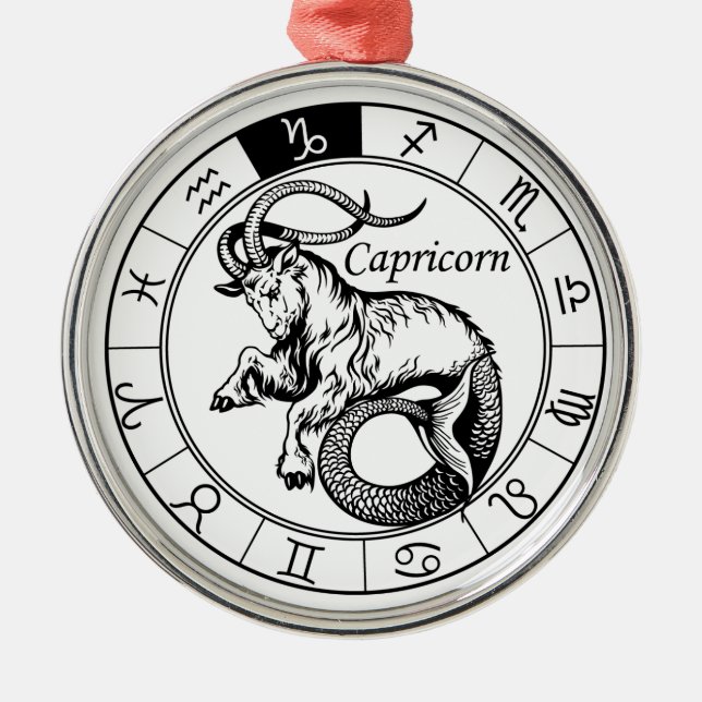 capricorn metal ornament (Front)