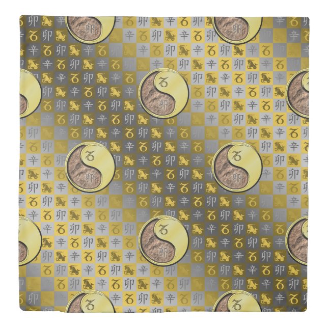 Capricorn & Metal Rabbit Duvet Cover (Front)