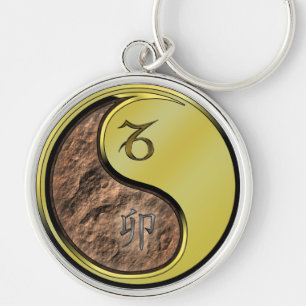 Capricorn & Metal Rabbit Keychain