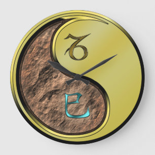 Capricorn & Metal Snake Large Clock