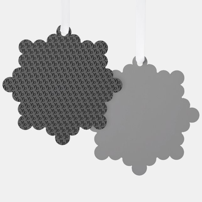 Capricorn Ornament Card (Front/Back)