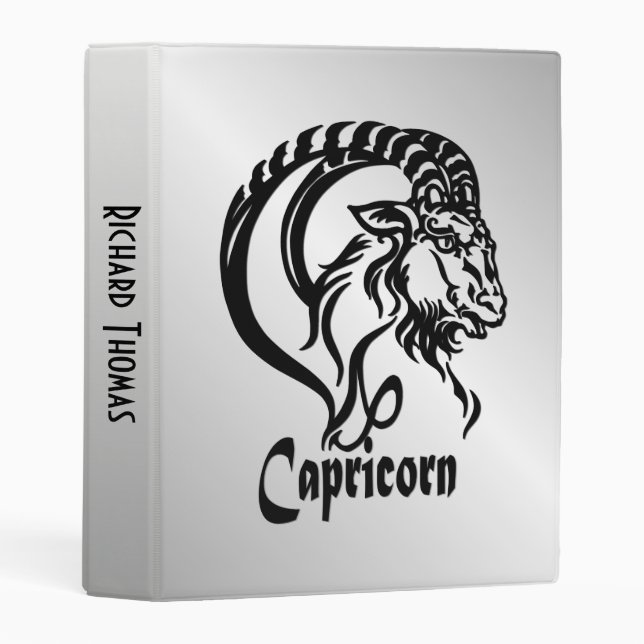 Capricorn Personal Mini Binder (Front/Spine)