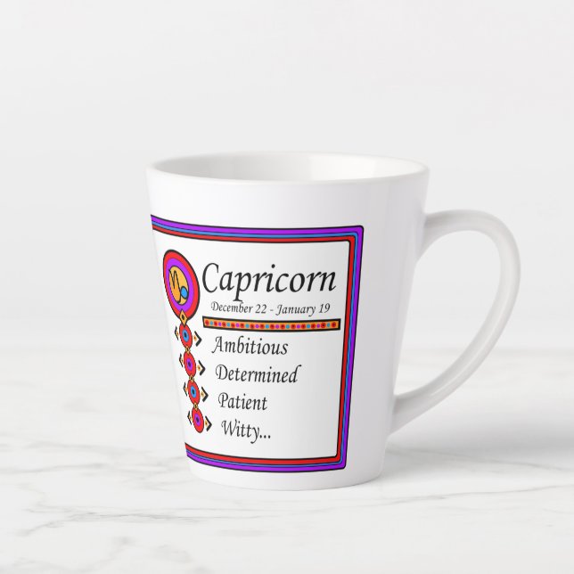 Capricorn Personality Traits Designer Mug (Right)