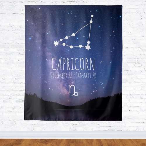 Capricorn  Personalized Astrology Tapestry