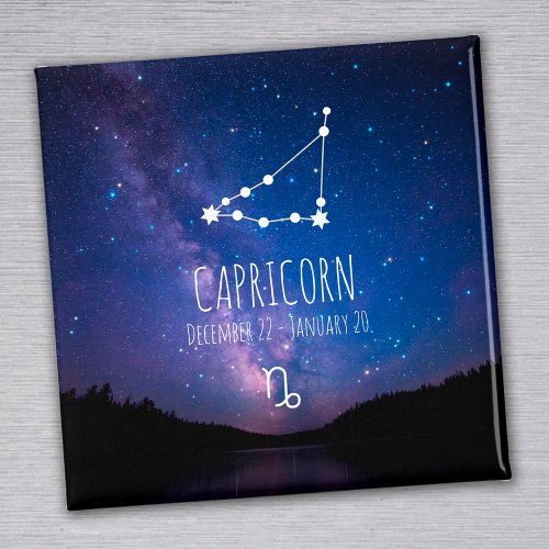 Capricorn  Personalized Zodiac Constellation Magnet