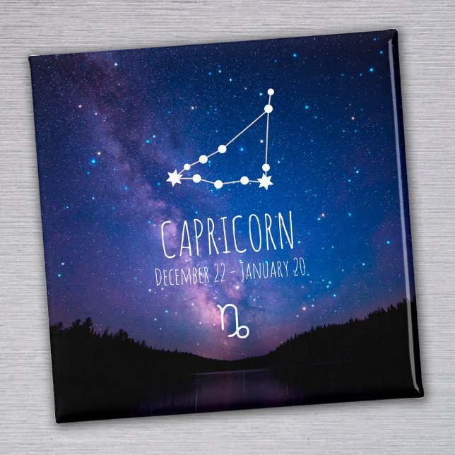 Capricorn | Personalized Zodiac Constellation Magnet (Creator Uploaded)