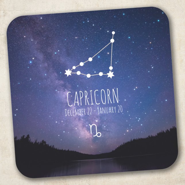 Capricorn | Personalized Zodiac Constellation Square Sticker (Creator Uploaded)
