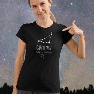 Capricorn   Personalized Zodiac Constellation T-Shirt