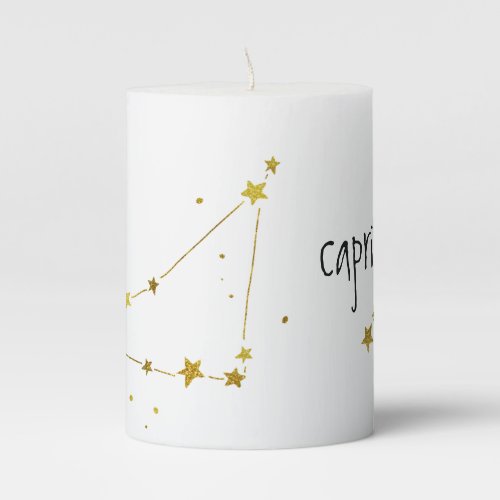 Capricorn Pillar Candle