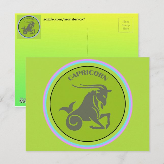 Capricorn Postcard (Front/Back)