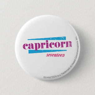 Capricorn Purple Button