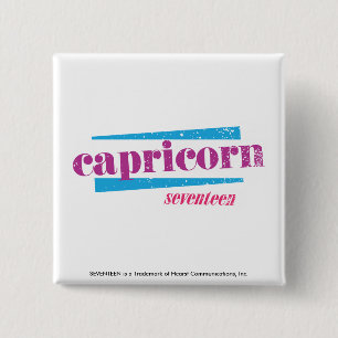Capricorn Purple Button