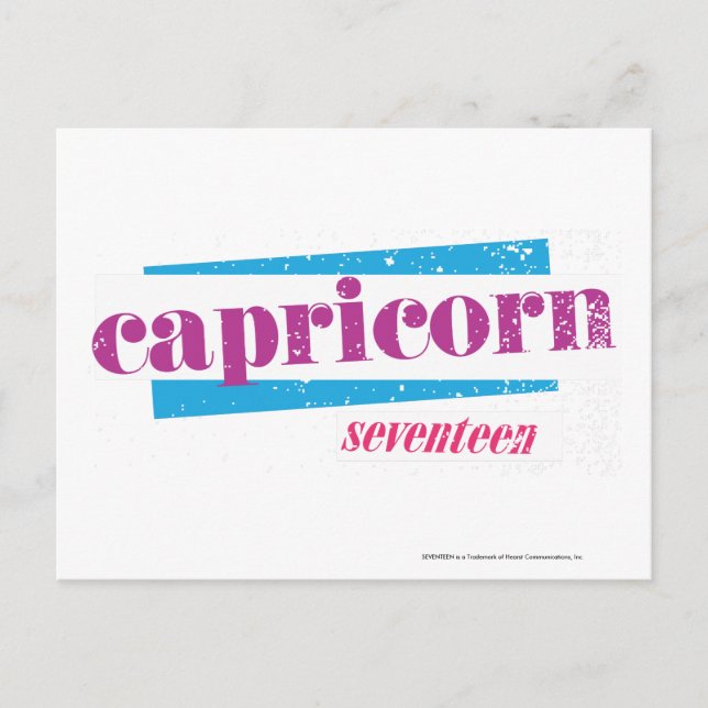 Capricorn Purple Postcard (Front)