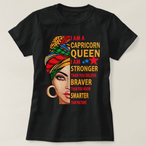  capricorn queen birthday shirt for women capric