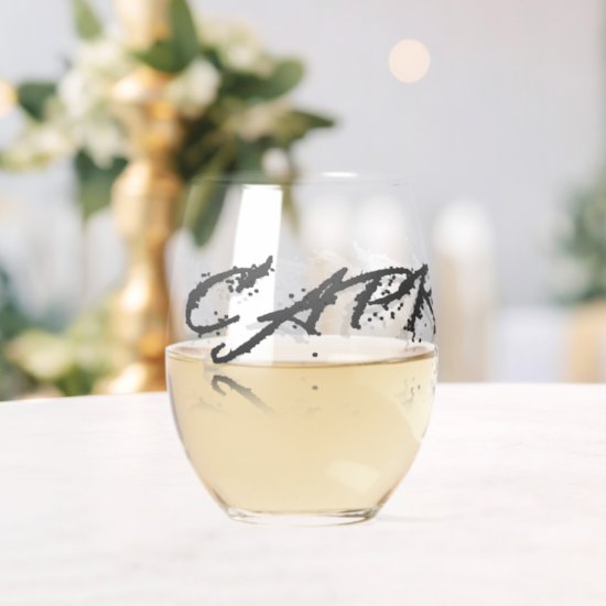 Capricorn Reflection Stemless Wine Glass