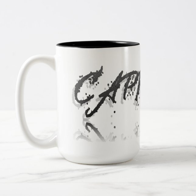 Capricorn Reflection Two-Tone Coffee Mug (Left)