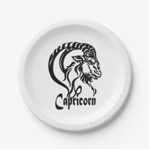 Capricorn Sea Goat Zodiac Paper Plates